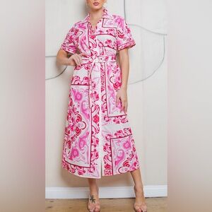 NWT!  Majolica Print Midi Dress
